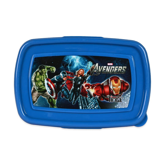 Plastic 2 Part Lunch Box With Fork & Spoon For Kids