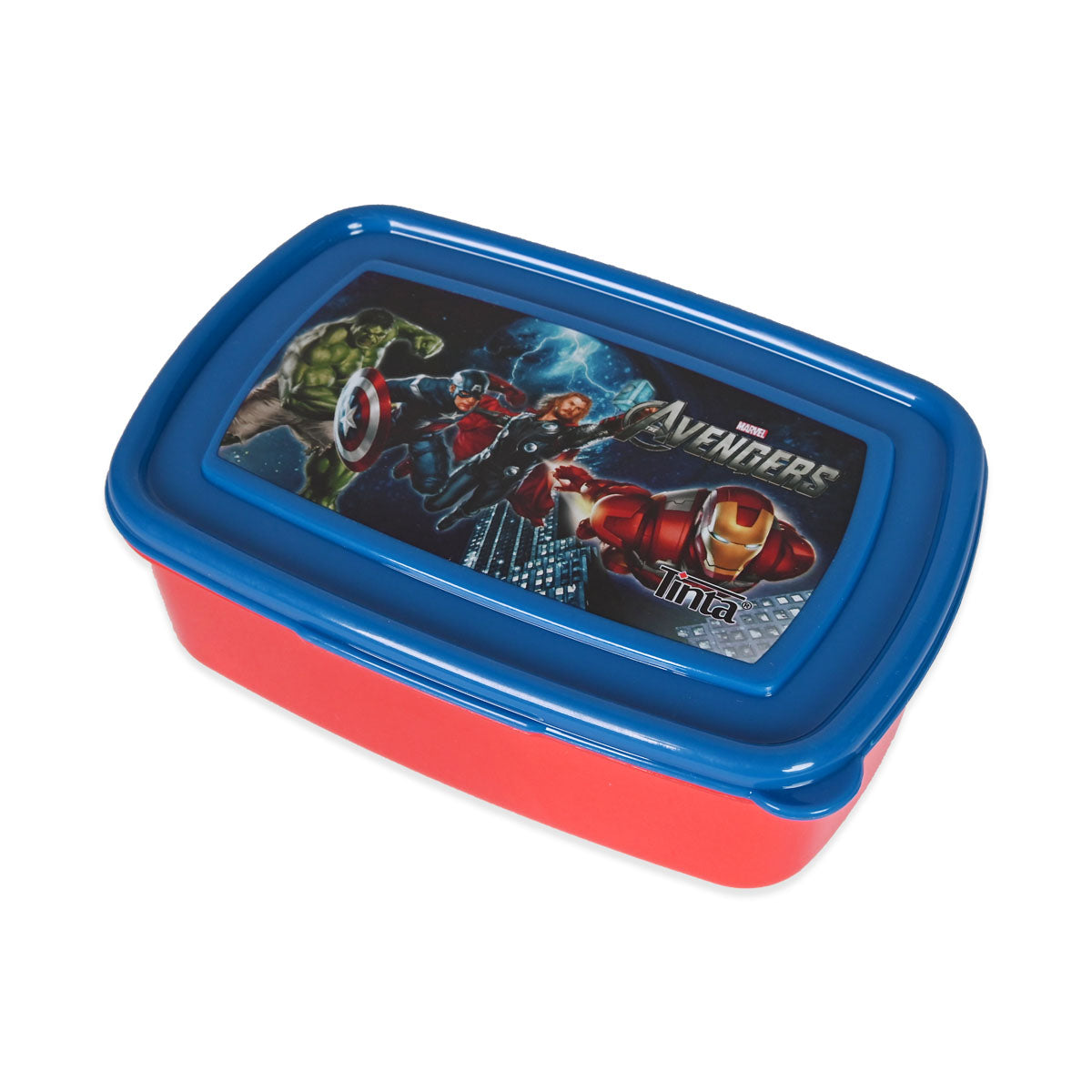 Plastic 2 Part Lunch Box With Fork & Spoon For Kids