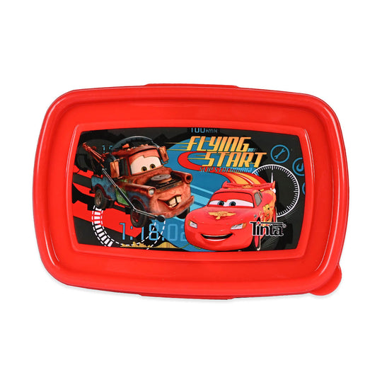 Plastic 2 Part Lunch Box With Fork & Spoon For Kids