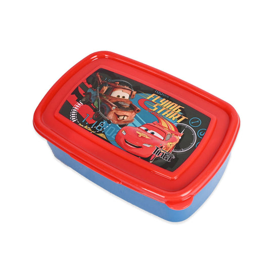 Plastic 2 Part Lunch Box With Fork & Spoon For Kids