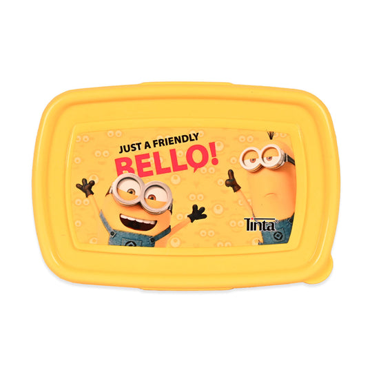 Plastic 2 Part Lunch Box With Fork & Spoon For Kids