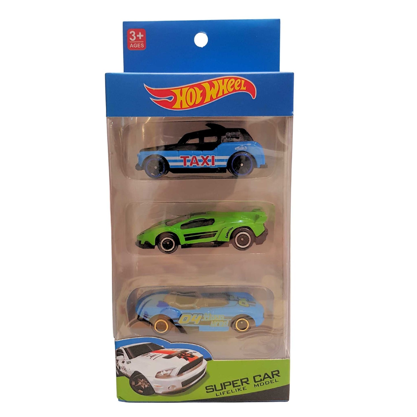 HOTWHEEL - 3 PCS METAL CAR