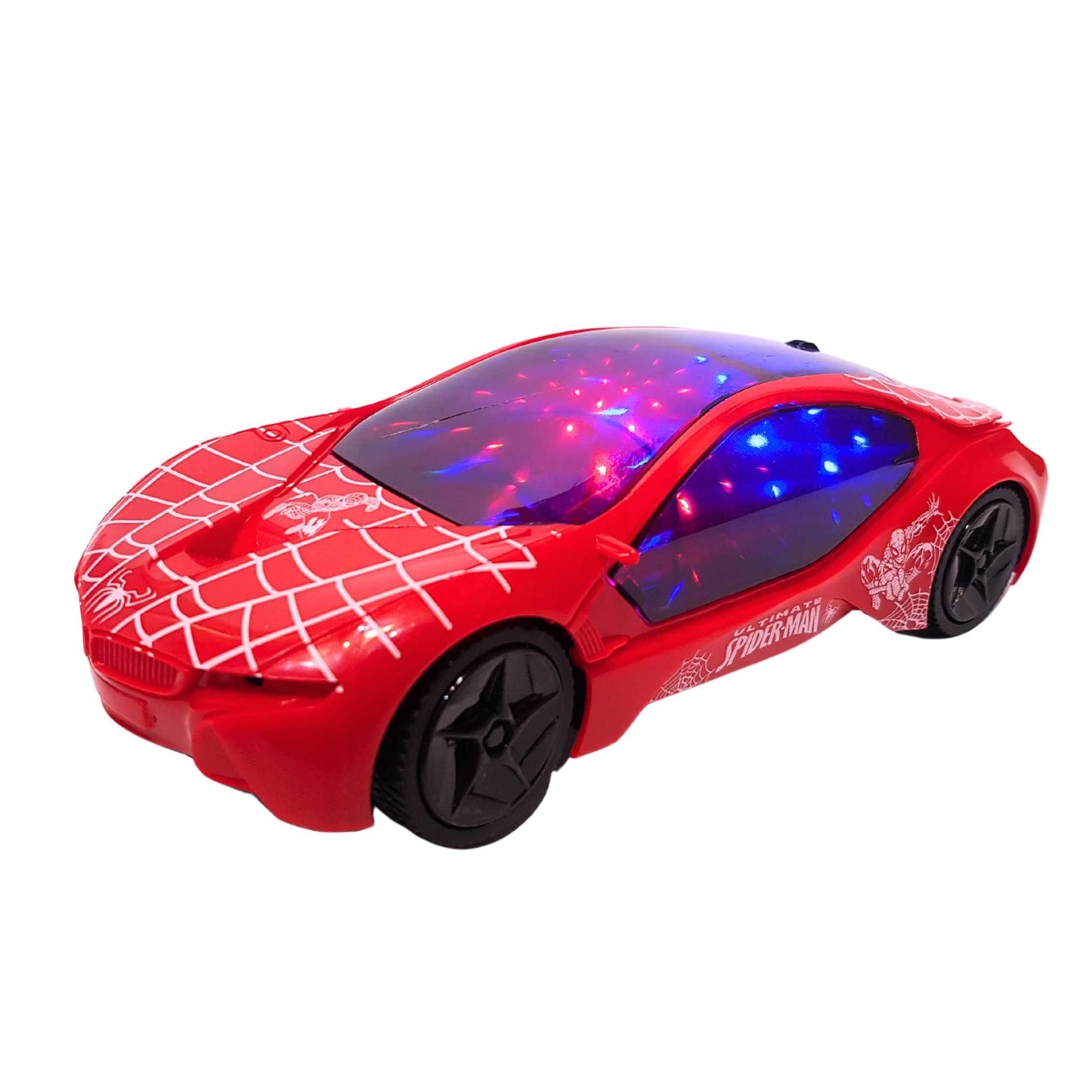 Spiderman Theme Famous Car With 3D Lights and Music For Kids