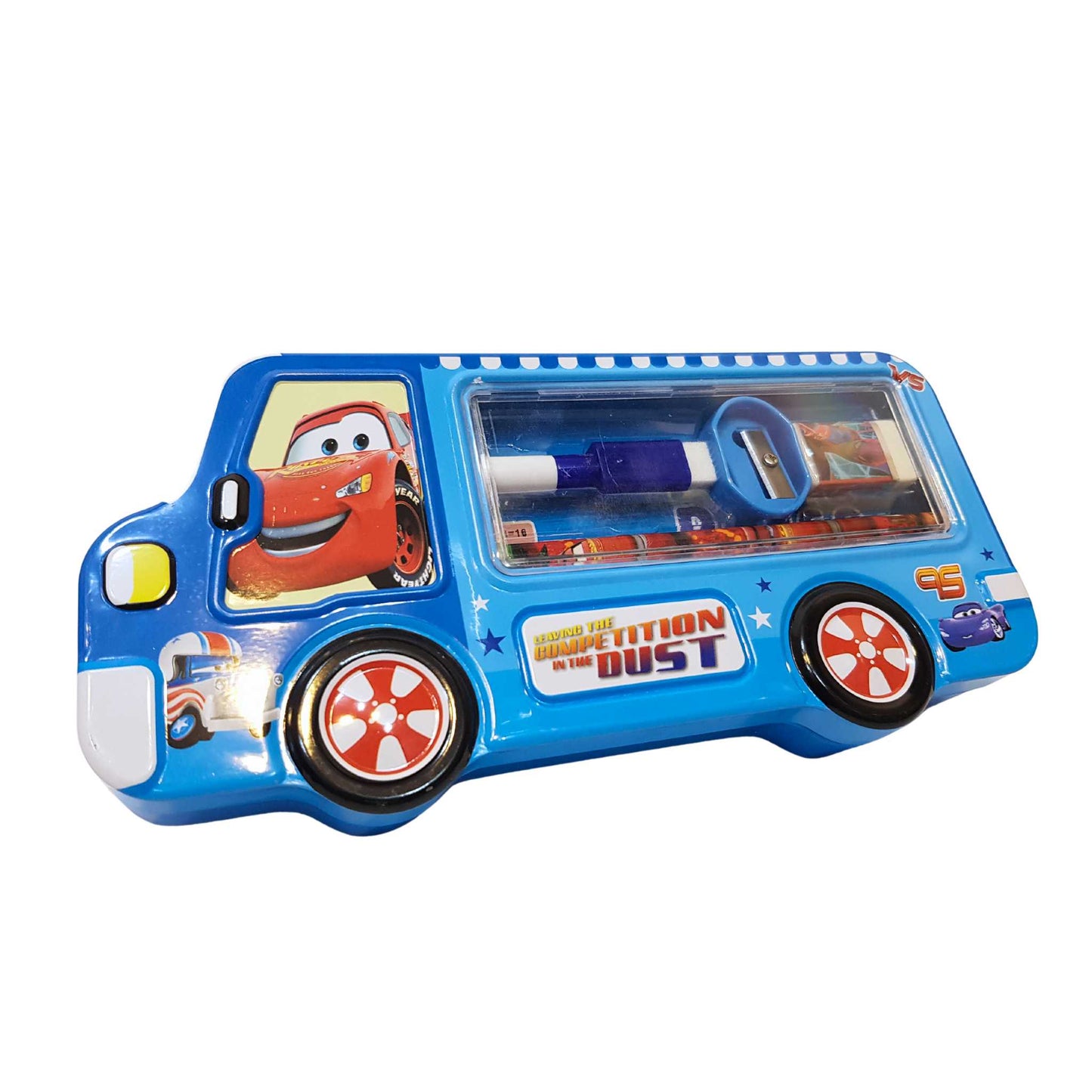 Metal Pencil Box Car Shape Geometry