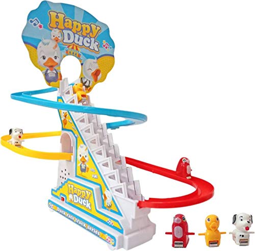 Duck Race Track Set With LED Flashing Lights & Music