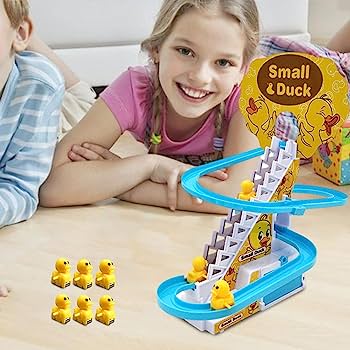 Duck Race Track Set With LED Flashing Lights & Music