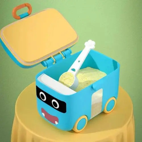 Portable Milk Powder Formula Dispenser Food Container Storage Feeding Boxes for Baby Kids Toddler Grid Baby Food Storage Box