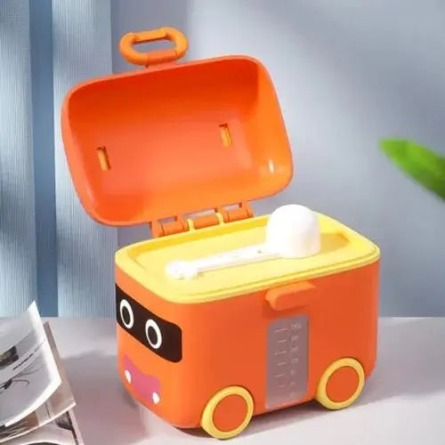 Portable Milk Powder Formula Dispenser Food Container Storage Feeding Boxes for Baby Kids Toddler Grid Baby Food Storage Box