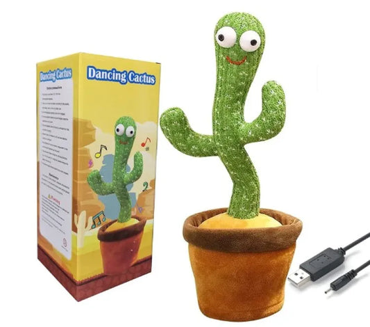 Dancing Cactus Toy Rechargeable with USB Cable for Kids