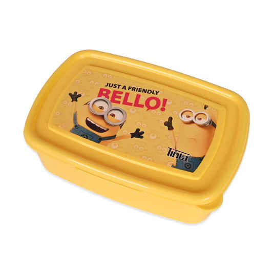 Plastic 2 Part Lunch Box With Fork & Spoon For Kids