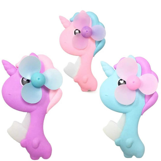 Multicolour Unicorn Portable Hand Fan for Kids