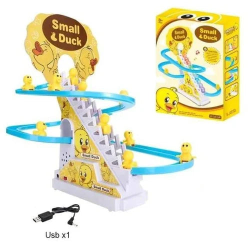 Duck Race Track Set With LED Flashing Lights & Music