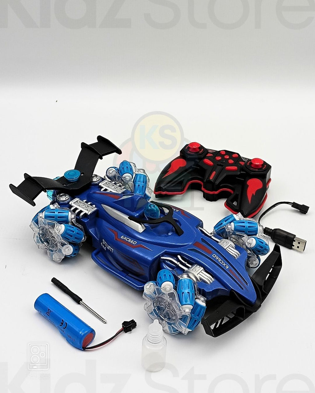 STUNT CAR FAST RACE DRIFT 360 ROTATION COLOR LIGHT SPRAY