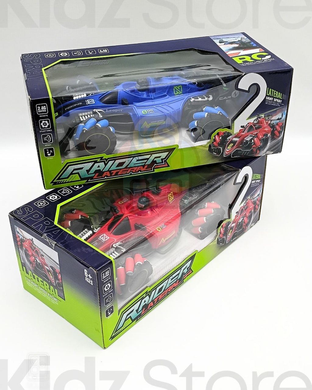 STUNT RAIDER LATERAL RACING LIGHT SPRAY 360 ROTATION