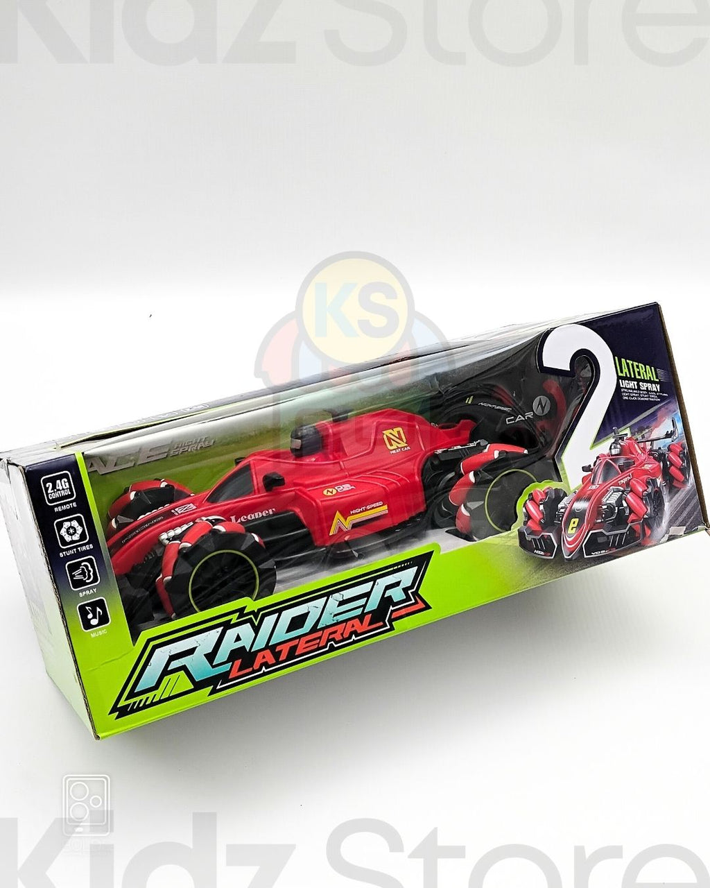 STUNT RAIDER LATERAL RACING LIGHT SPRAY 360 ROTATION