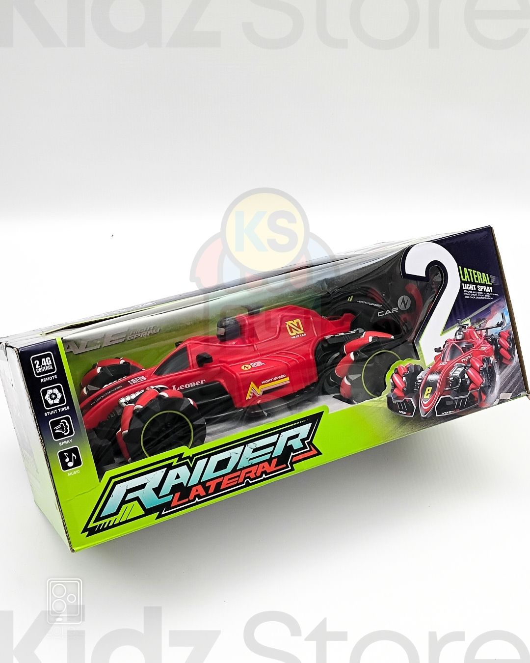 STUNT RAIDER LATERAL RACING LIGHT SPRAY 360 ROTATION