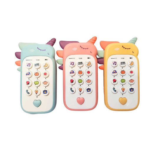 Baby Phone Toy Music Sound Telephone Sleeping Toys With Teether Simulation