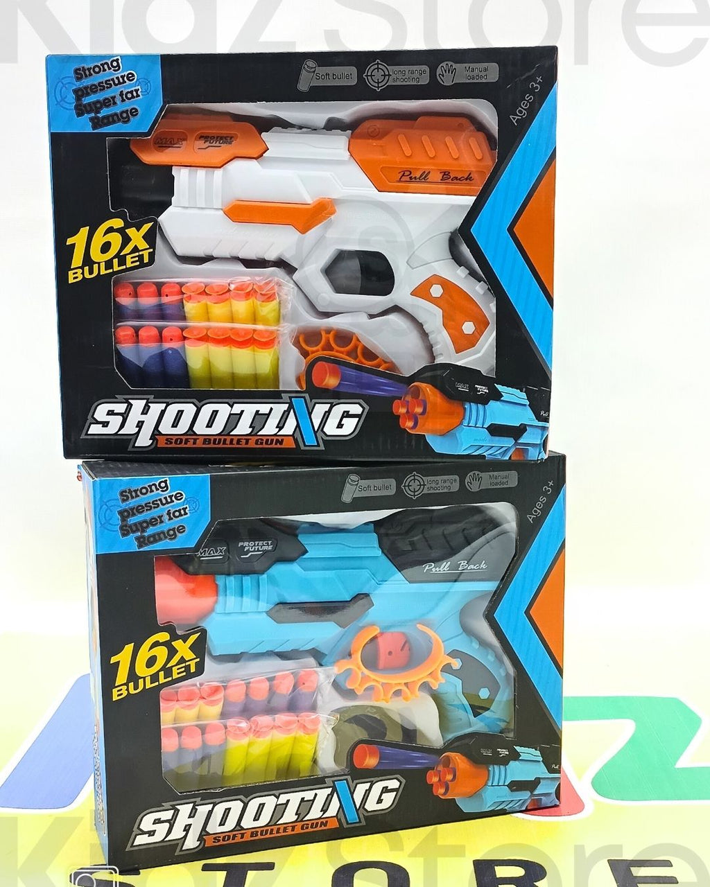 Kids Gun Shooting 16x Soft Bullets