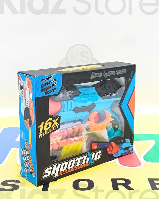 Kids Gun Shooting 16x Soft Bullets