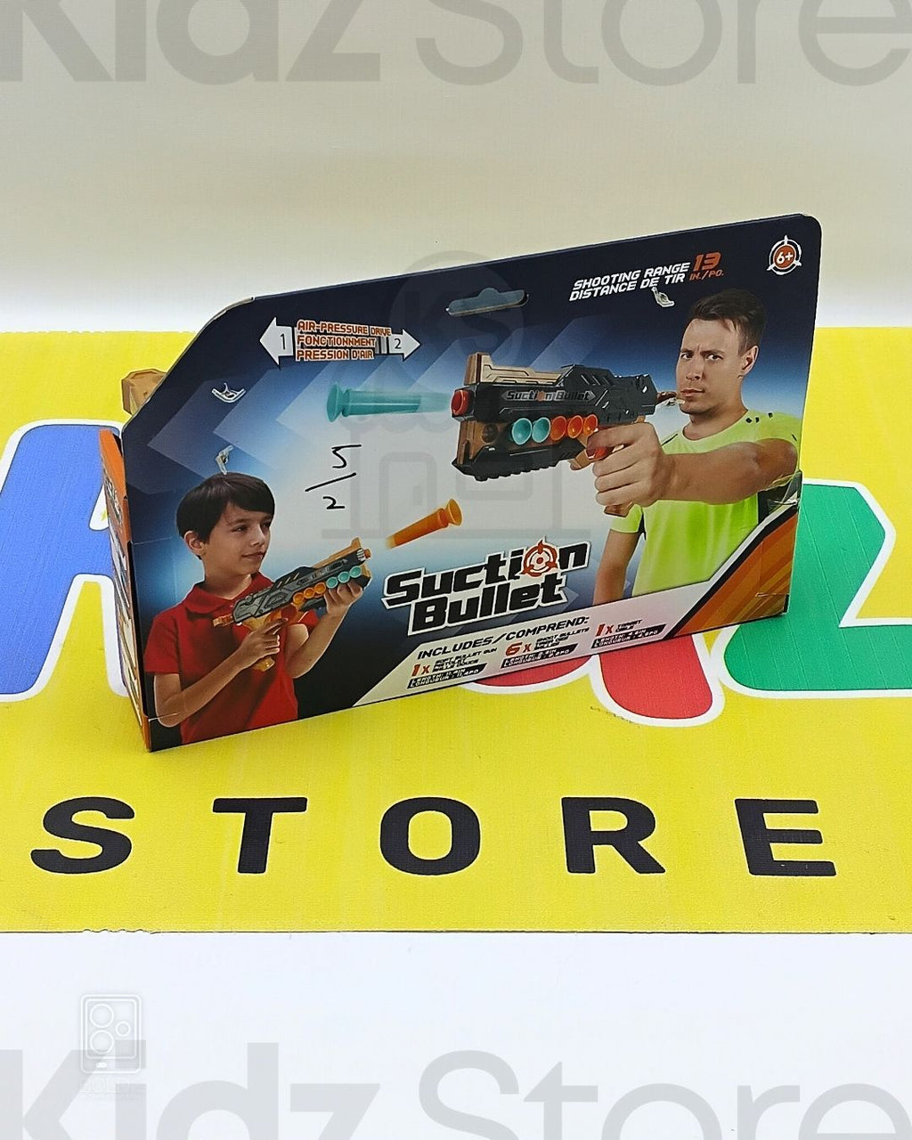 Miniso Suction Cup Toy Gun that Shoots Bullets (6 Bullets)