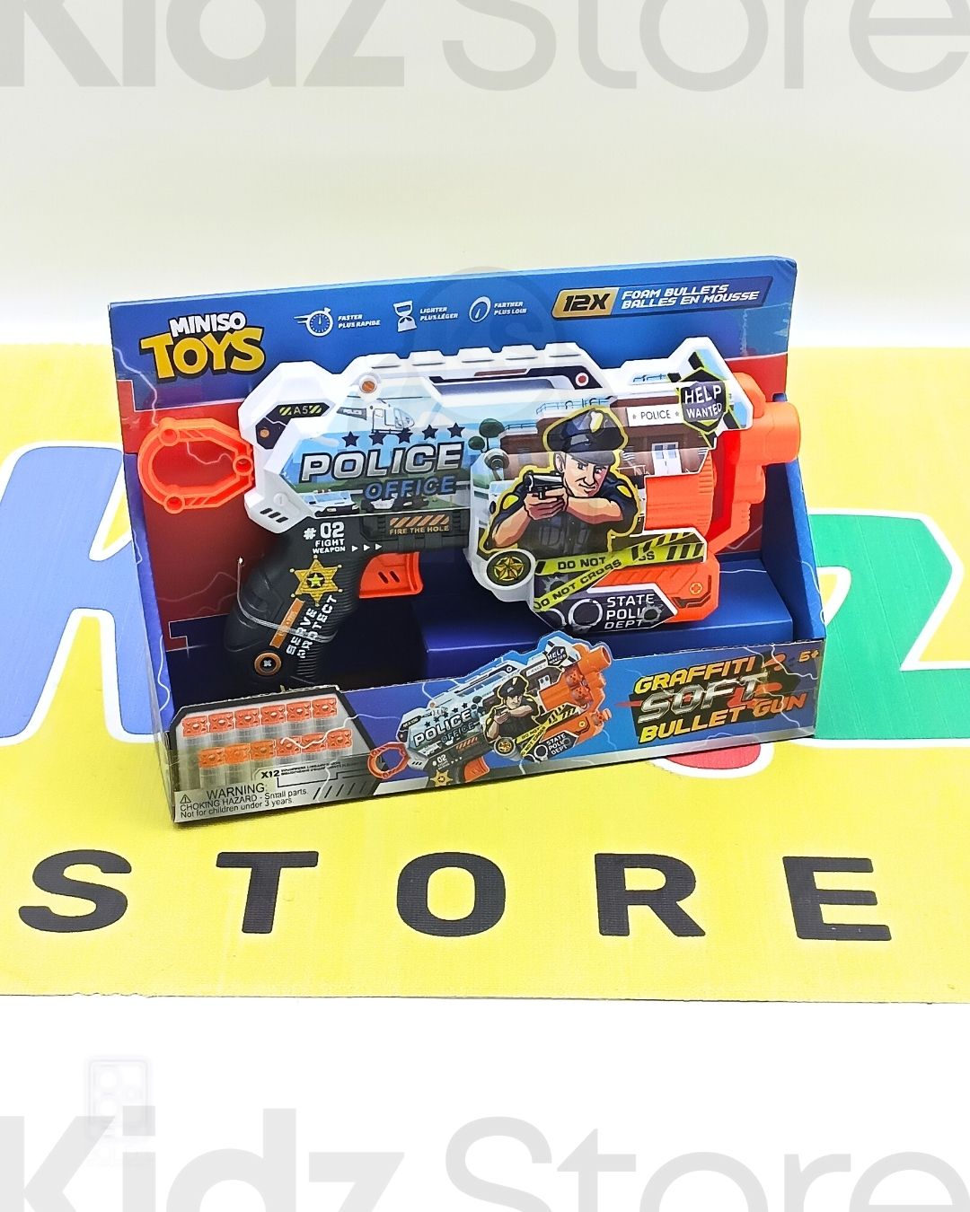 Miniso Graffiti Soft Bullet Gun (12 Bullets, 6 Shots)