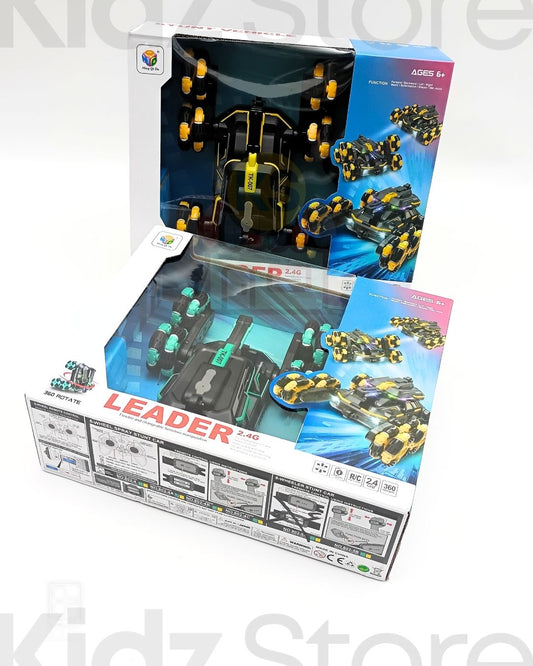 STUNT CAR LADDER WHEELS 360 ROTATION DUAL CONTROL REMOTE  + WATCH