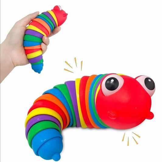 Slug Fidget Toys, Click Sound Making Toy Caterpillar
