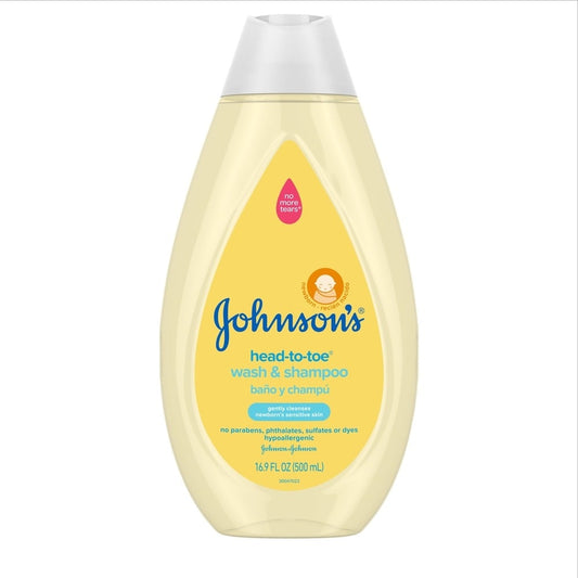 Johnson's Head-to-Toe Gentle Tear-Free Baby & Newborn Wash & Shampoo 100 ml